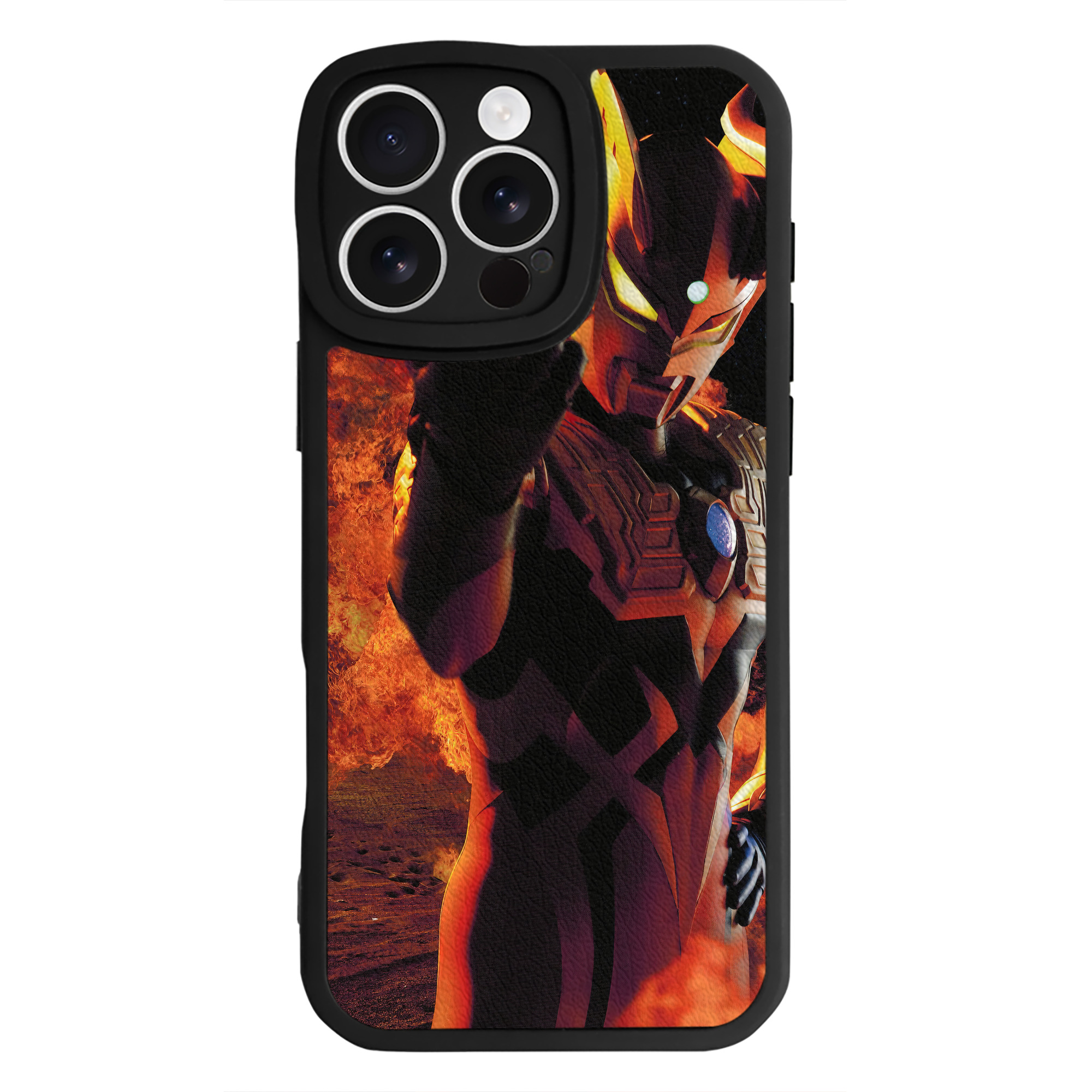（画像用） ウルトラマン Ultraman 【iPhone 16シリーズ対応】シリコンスマホケース（レザー調） 材質：シリコン
